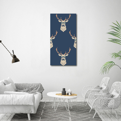 Fotografía en lienzo vertical Ciervo hipster