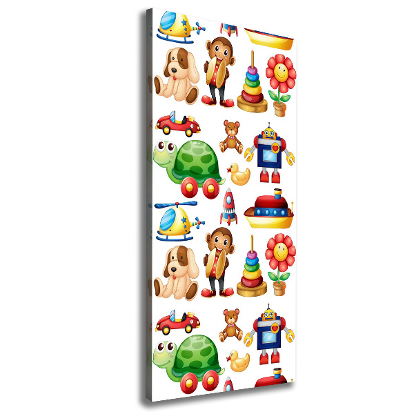 Impresión en lienzo vertical Juguetes