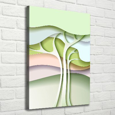 Foto obraz na płótnie pionowy Abstrakcyjne drzewo