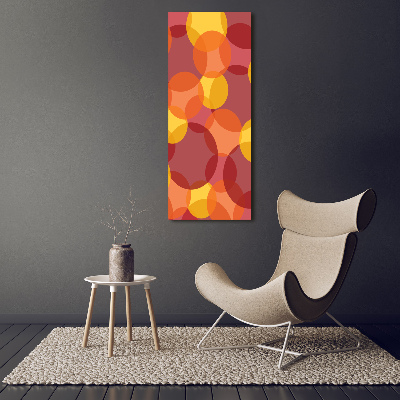 Cuadro moderno en lienzo resistente uv vertical Círculos de colores
