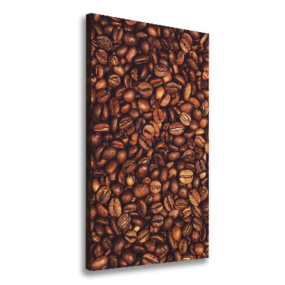 Cuadro canvas decorativo para salón vertical Granos de café