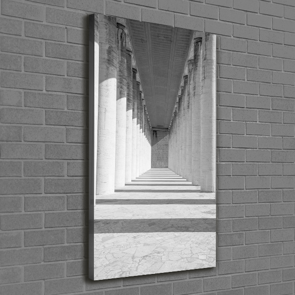 Cuadro moderno en lienzo resistente uv vertical Corredor