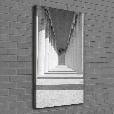 Cuadro moderno en lienzo resistente uv vertical Corredor