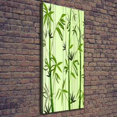 Cuadro moderno en lienzo resistente uv vertical Bambú