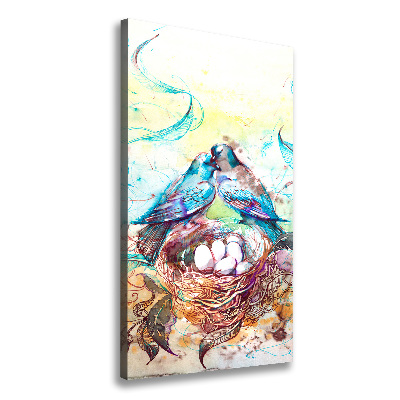 Cuadro canvas decorativo para salón vertical Familia