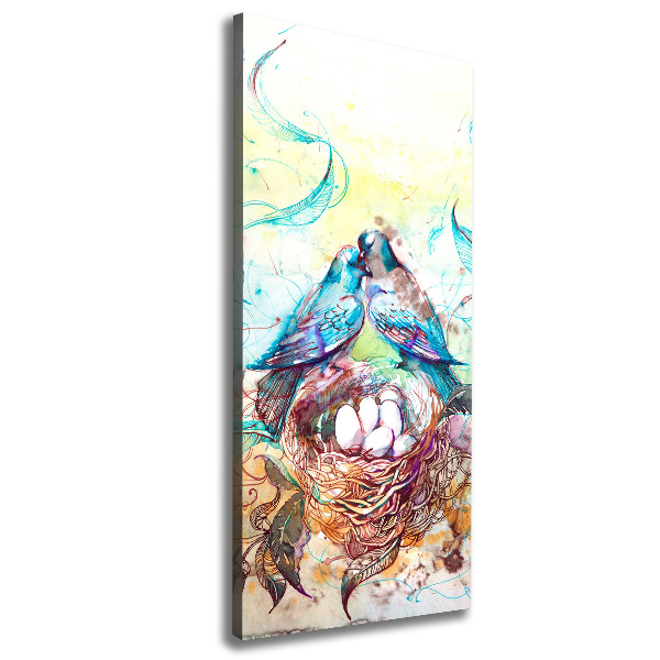 Cuadro canvas decorativo para salón vertical Familia