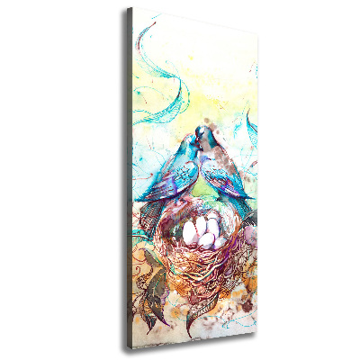 Cuadro canvas decorativo para salón vertical Familia