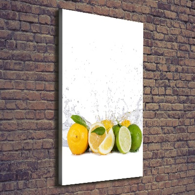 Fotografía en lienzo vertical Frutas cítricas