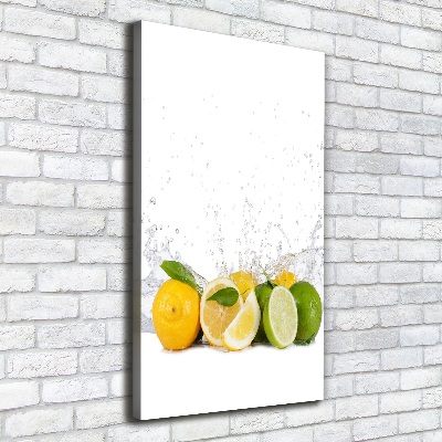 Fotografía en lienzo vertical Frutas cítricas