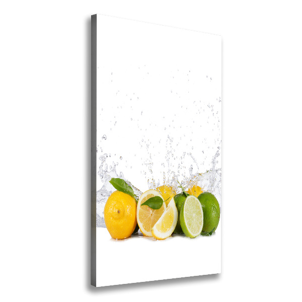 Fotografía en lienzo vertical Frutas cítricas