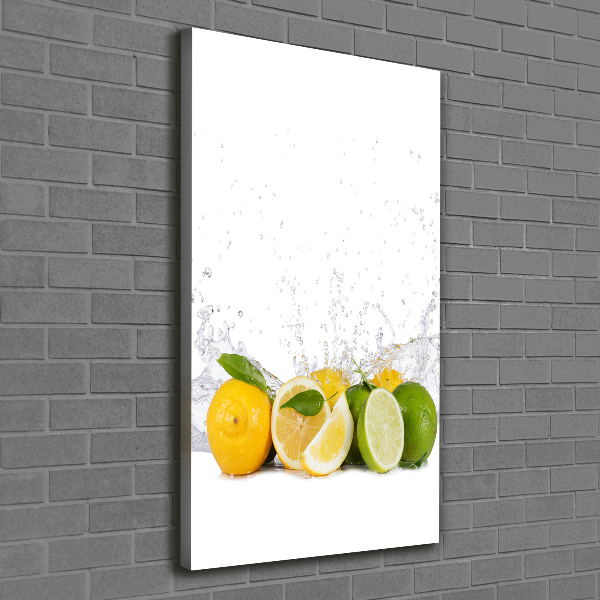 Fotografía en lienzo vertical Frutas cítricas