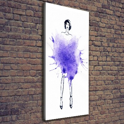 Impresión en lienzo vertical Ilustración de moda