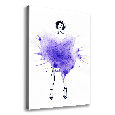 Impresión en lienzo vertical Ilustración de moda