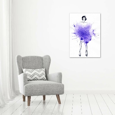 Impresión en lienzo vertical Ilustración de moda