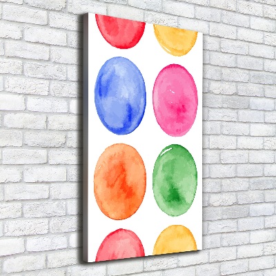 Impresión en lienzo vertical Círculos de colores