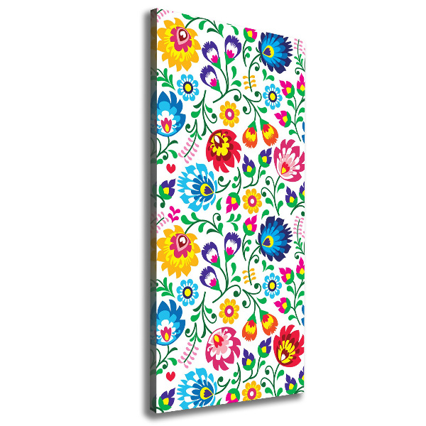 Impresión en lienzo vertical Patrón étnico