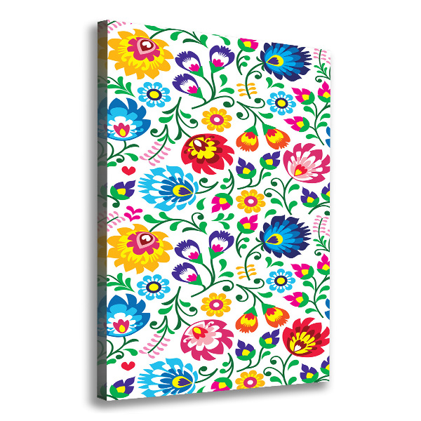 Impresión en lienzo vertical Patrón étnico