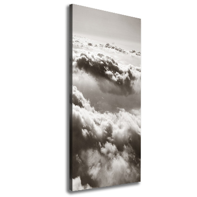 Cuadro canvas decorativo para salón vertical Vuelo sobre las nubes