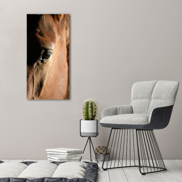 Cuadro moderno en lienzo resistente uv vertical Caballo