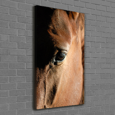 Cuadro moderno en lienzo resistente uv vertical Caballo