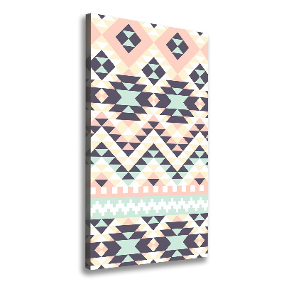 Impresión en lienzo vertical origen étnico