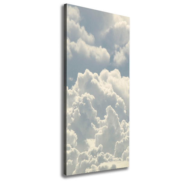 Cuadro moderno en lienzo resistente uv vertical Nubes