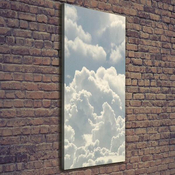 Cuadro moderno en lienzo resistente uv vertical Nubes