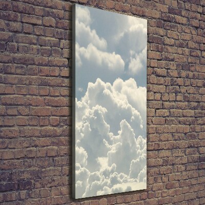 Cuadro moderno en lienzo resistente uv vertical Nubes