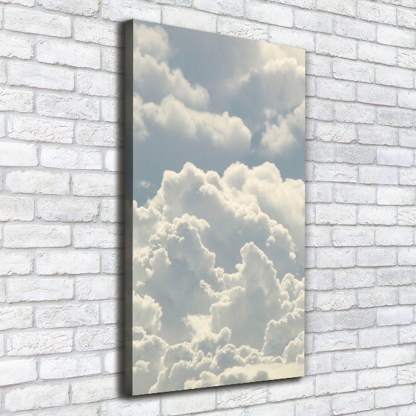 Cuadro moderno en lienzo resistente uv vertical Nubes