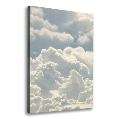 Cuadro moderno en lienzo resistente uv vertical Nubes