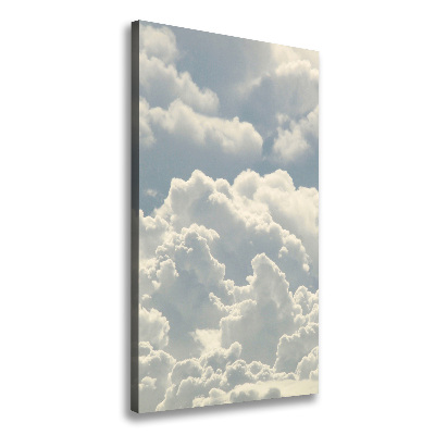Cuadro moderno en lienzo resistente uv vertical Nubes