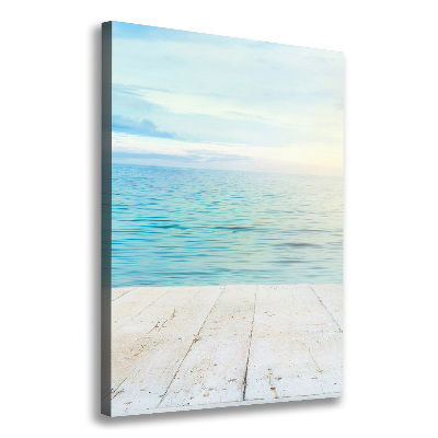 Fotografía en lienzo vertical Playa tropical