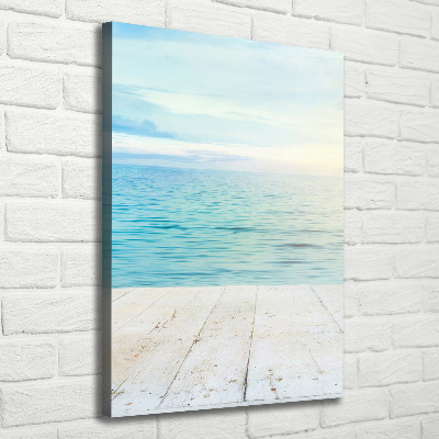 Fotografía en lienzo vertical Playa tropical