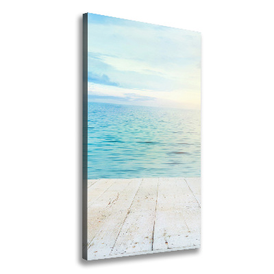 Fotografía en lienzo vertical Playa tropical