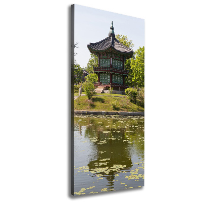 Fotografía en lienzo vertical Parque japonés