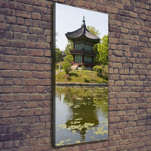 Fotografía en lienzo vertical Parque japonés
