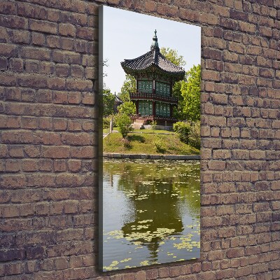 Fotografía en lienzo vertical Parque japonés