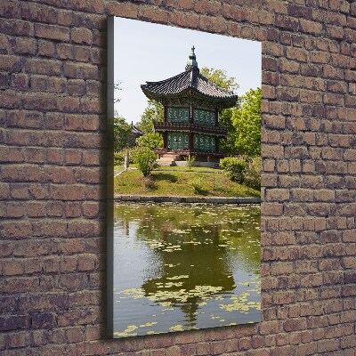 Fotografía en lienzo vertical Parque japonés