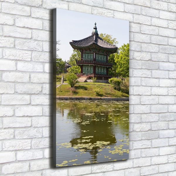 Fotografía en lienzo vertical Parque japonés