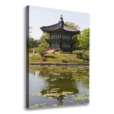 Fotografía en lienzo vertical Parque japonés