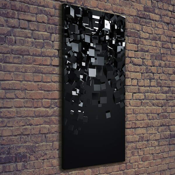 Fotografía en lienzo vertical Abstracción 3D