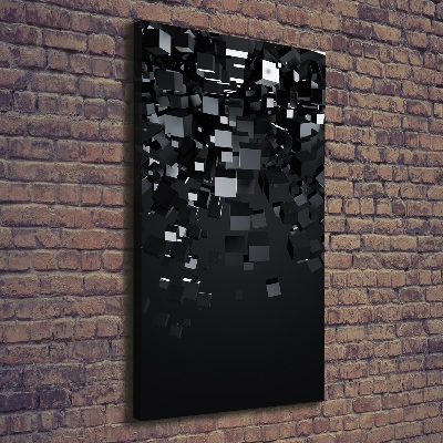 Fotografía en lienzo vertical Abstracción 3D