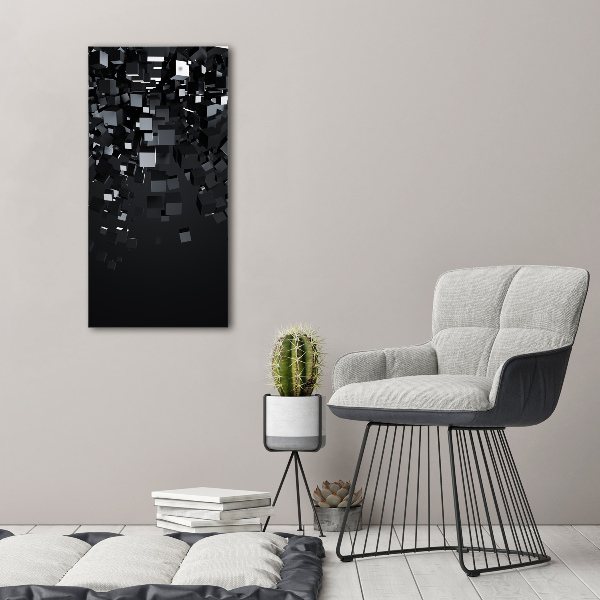 Fotografía en lienzo vertical Abstracción 3D
