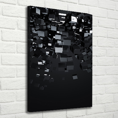 Fotografía en lienzo vertical Abstracción 3D