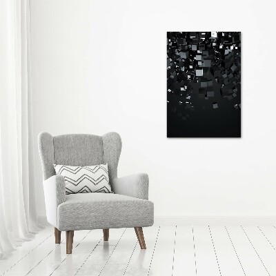Fotografía en lienzo vertical Abstracción 3D