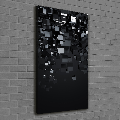 Fotografía en lienzo vertical Abstracción 3D