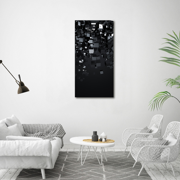 Fotografía en lienzo vertical Abstracción 3D