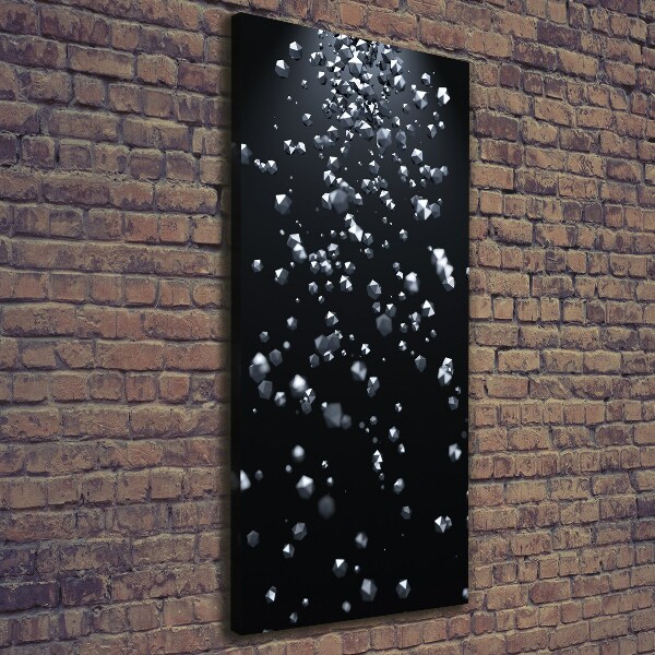 Cuadro moderno en lienzo resistente uv vertical Abstracción 3D