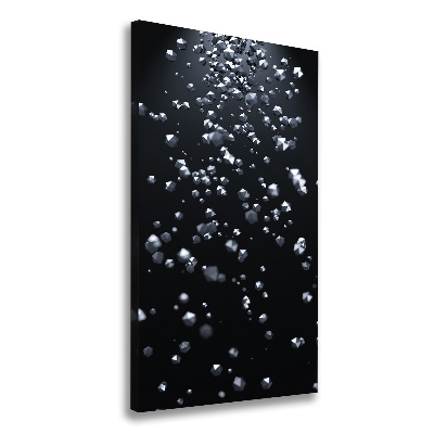 Cuadro moderno en lienzo resistente uv vertical Abstracción 3D