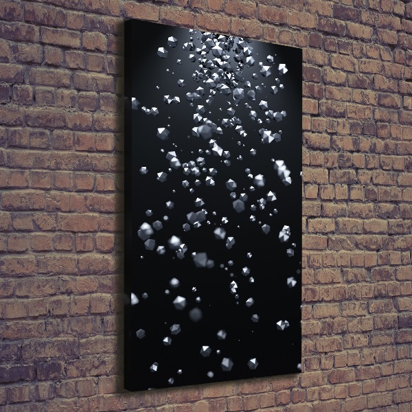 Cuadro moderno en lienzo resistente uv vertical Abstracción 3D